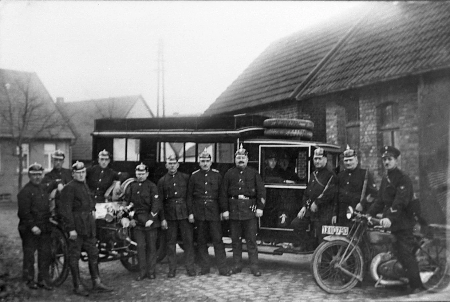 Historische Aufnahme der Feuerwehr Westerkappeln